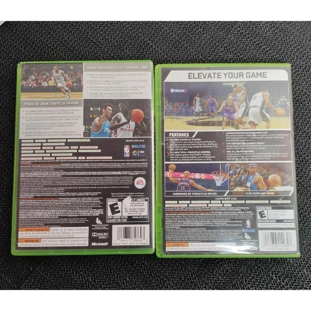 Xbox 360 NBA Live 2007 & 2009